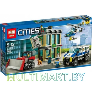 Конструктор Lepin 02019 Ограбление на бульдозере (606 деталей)
